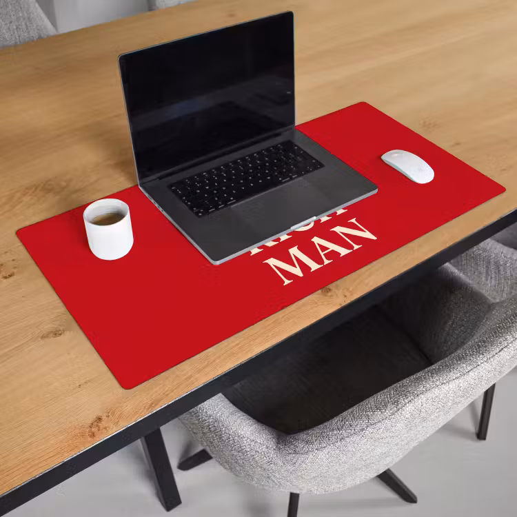 Bureau onderlegger - Tekst - Rijkdom - Motivatie - Rood - Modern — 3