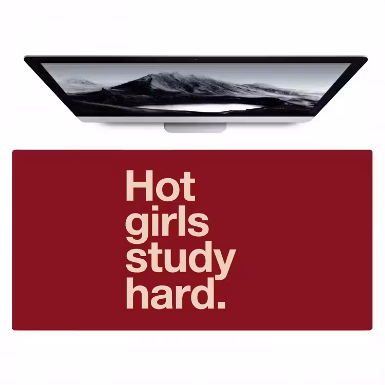 Bureau onderlegger - Tekst - Studie - Motivatie - Modern - Rood — 1