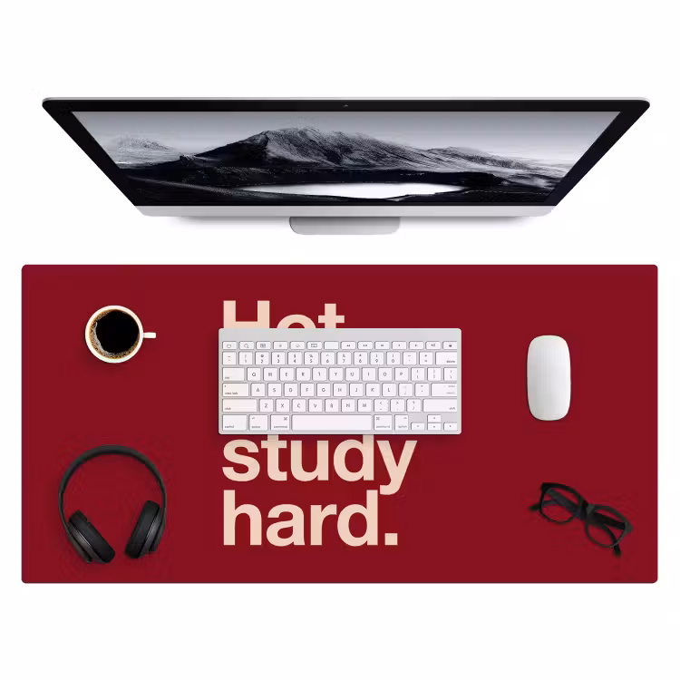 Bureau onderlegger - Tekst - Studie - Motivatie - Modern - Rood — 4