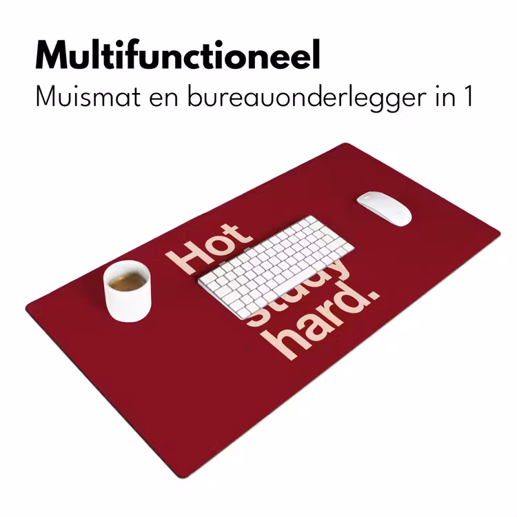 Bureau onderlegger - Tekst - Studie - Motivatie - Modern - Rood — 7