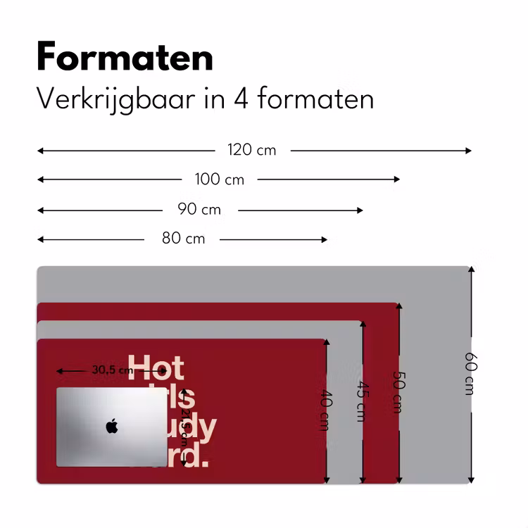 Bureau onderlegger - Tekst - Studie - Motivatie - Modern - Rood — 8