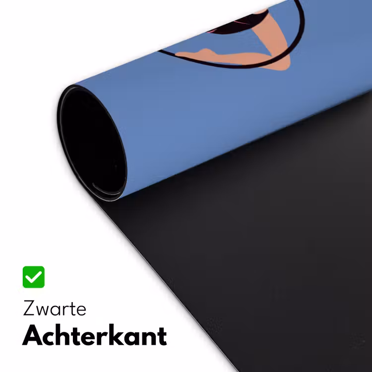 Bureau onderlegger - Vrouw - Aerial hoop - Art deco - Illustratie - Blauw — 5