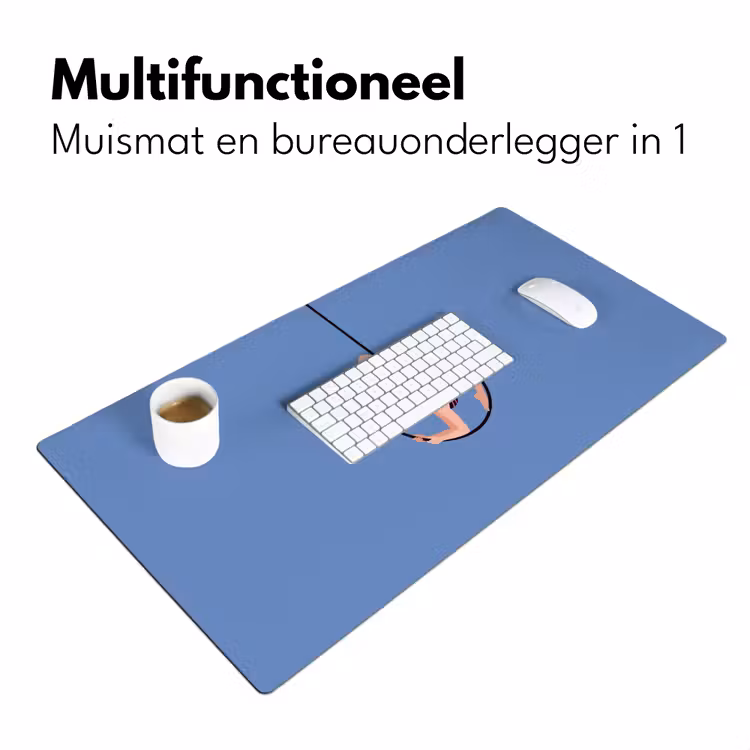 Bureau onderlegger - Vrouw - Aerial hoop - Art deco - Illustratie - Blauw — 7