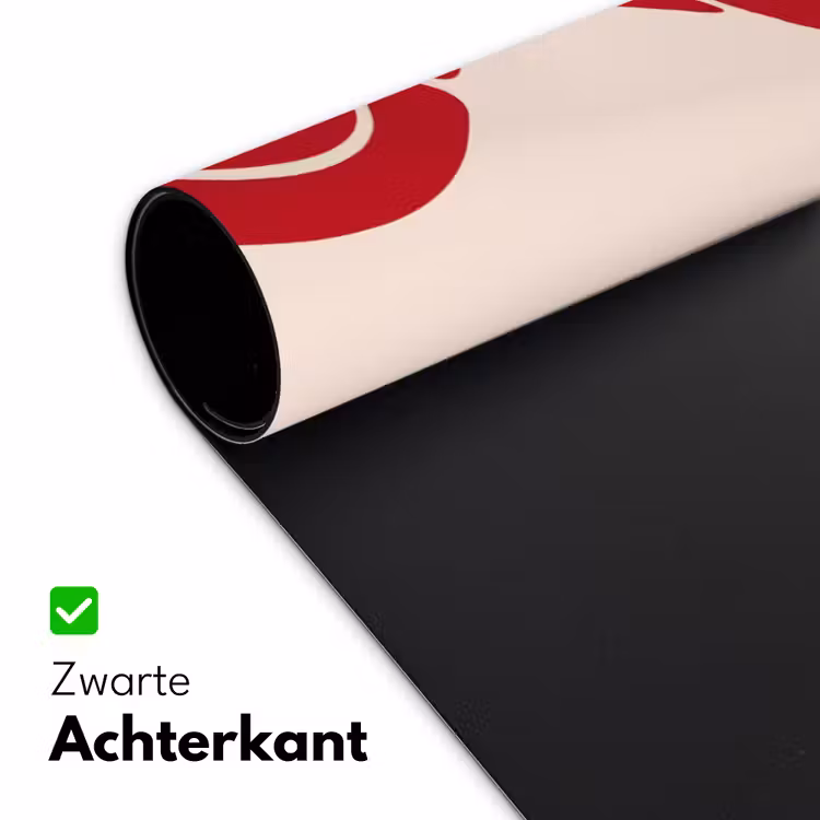 Bureau onderlegger - Vrouw - Figuur - Abstract - Modern - Rood — 5