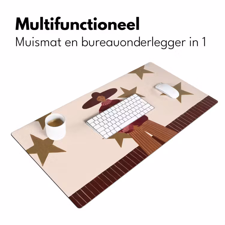 Bureau onderlegger - Vrouw - Hoed - Abstract - Modern - Portret — 7