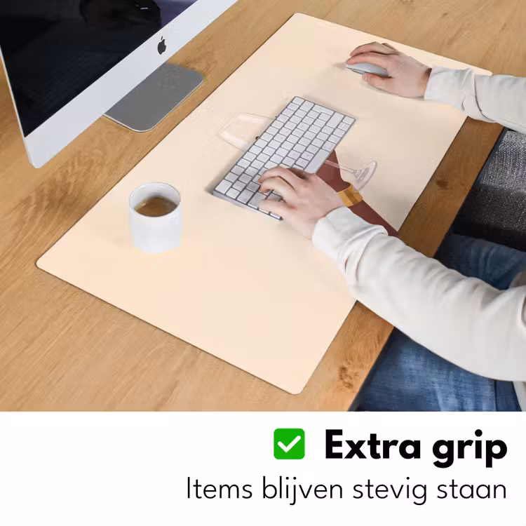 Bureau onderlegger - Vrouw - Wijn - Glas - Illustratie - Rood — 6