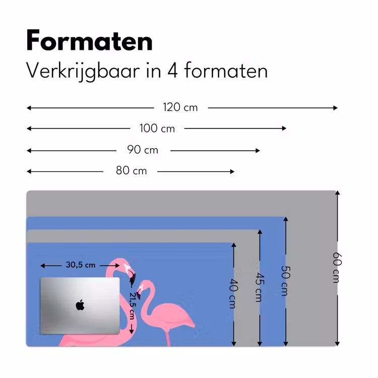 Bureau onderlegger - Vogel - Paar - Dieren - Modern - Roze — 8