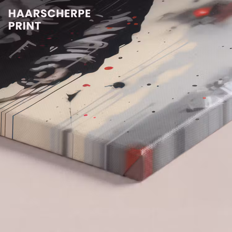 Canvas schilderij - Muisje - Rood - Graffiti — 5
