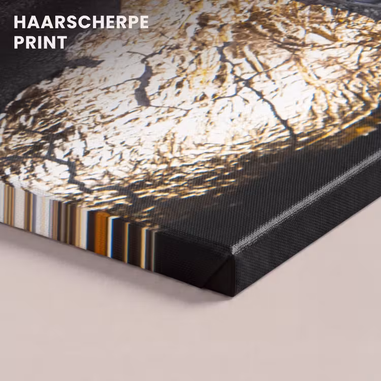 Canvas schilderij - Vrouw - Bladgoud - Zwart - Goud - Luxe — 5