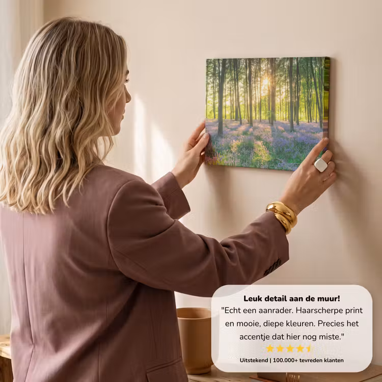 Canvas schilderij - Lente - Bos - Zon — 3