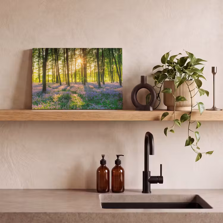 Canvas schilderij - Lente - Bos - Zon — 4