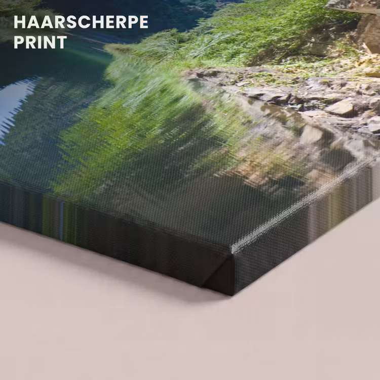 Canvas schilderij - Water - Grot - Zon - Natuur - Planten — 4