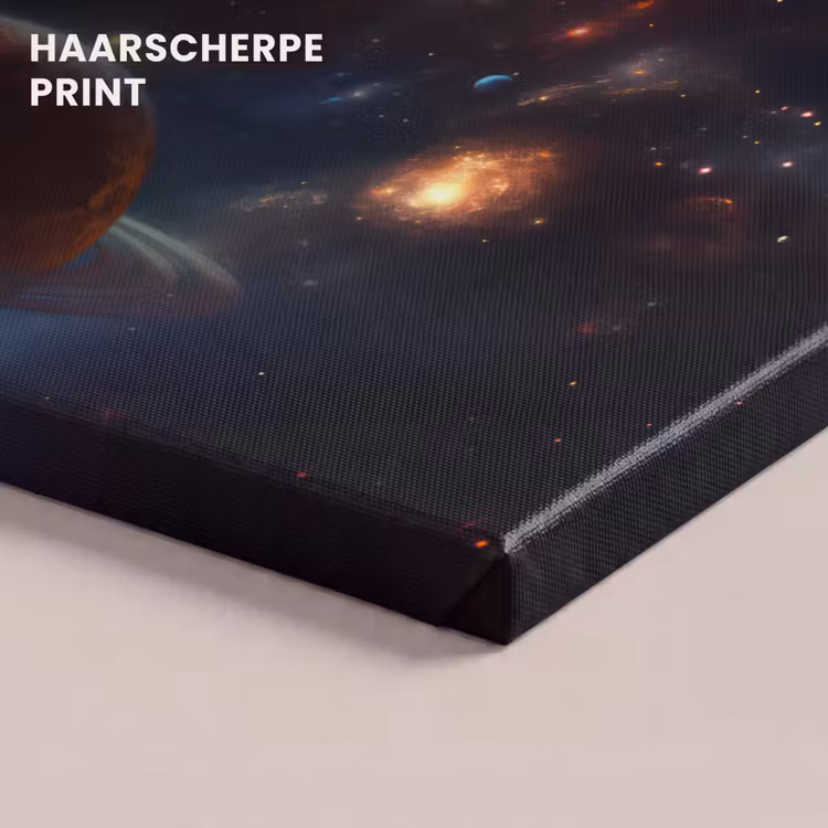 Canvas schilderij - Ruimte - Planeten - Neon - Sterren — 5