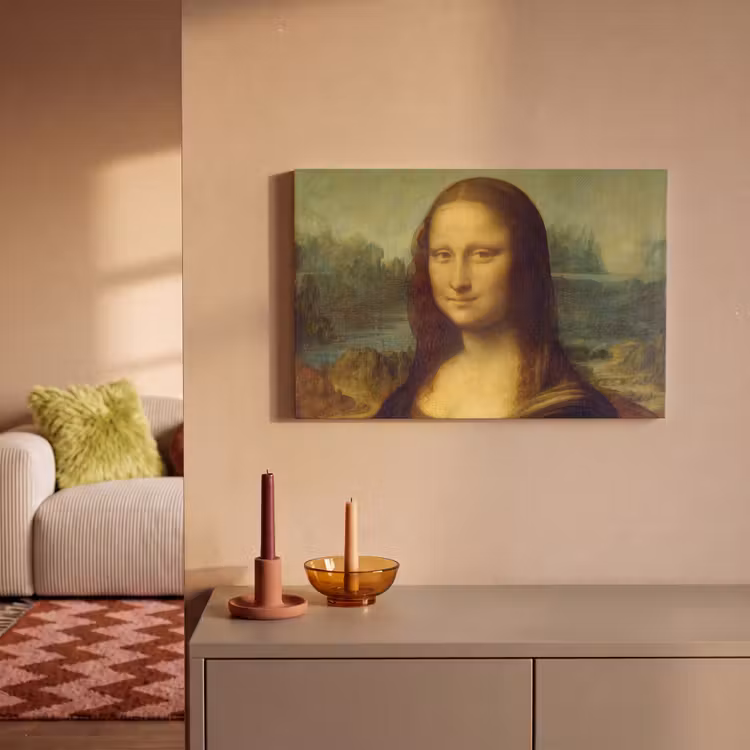 Canvas schilderij - Mona Lisa - Leonardo da Vinci — 2