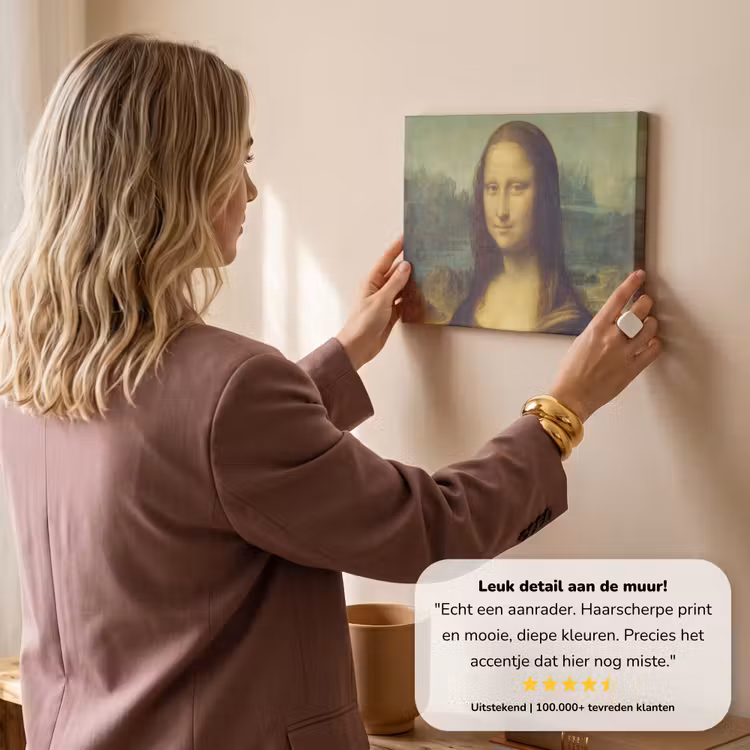 Canvas schilderij - Mona Lisa - Leonardo da Vinci — 3