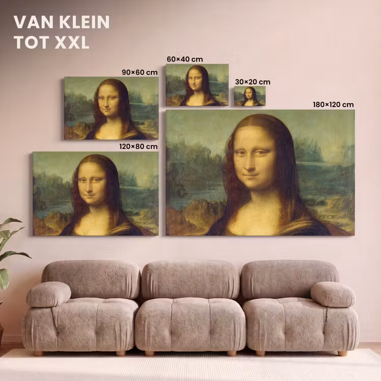 Canvas schilderij - Mona Lisa - Leonardo da Vinci — 8