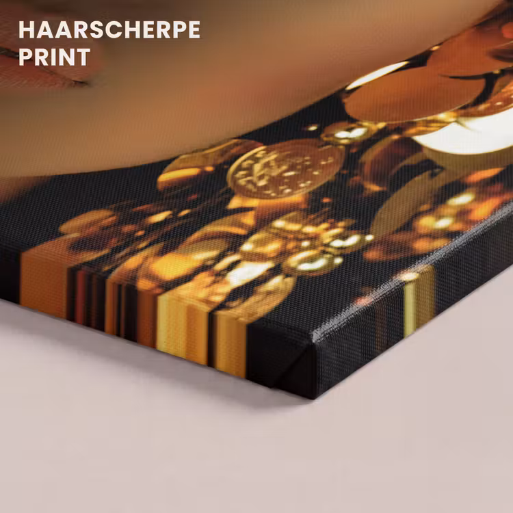 Canvas schilderij - Vrouw - Cleopatra - Goud - Sieraden - Make up - Luxe — 5