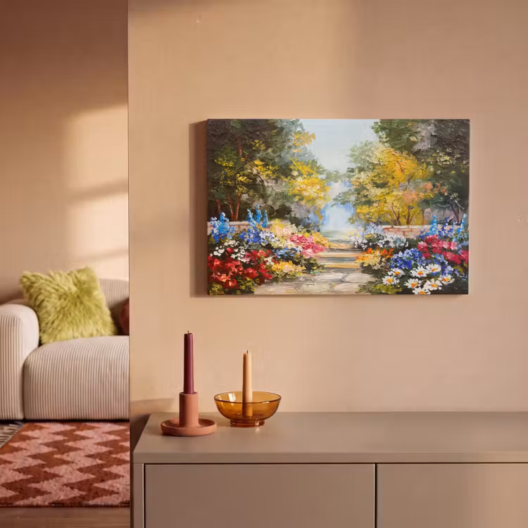 Canvas schilderij - Schilderij - Bloemen - Natuur - Olieverf — 2