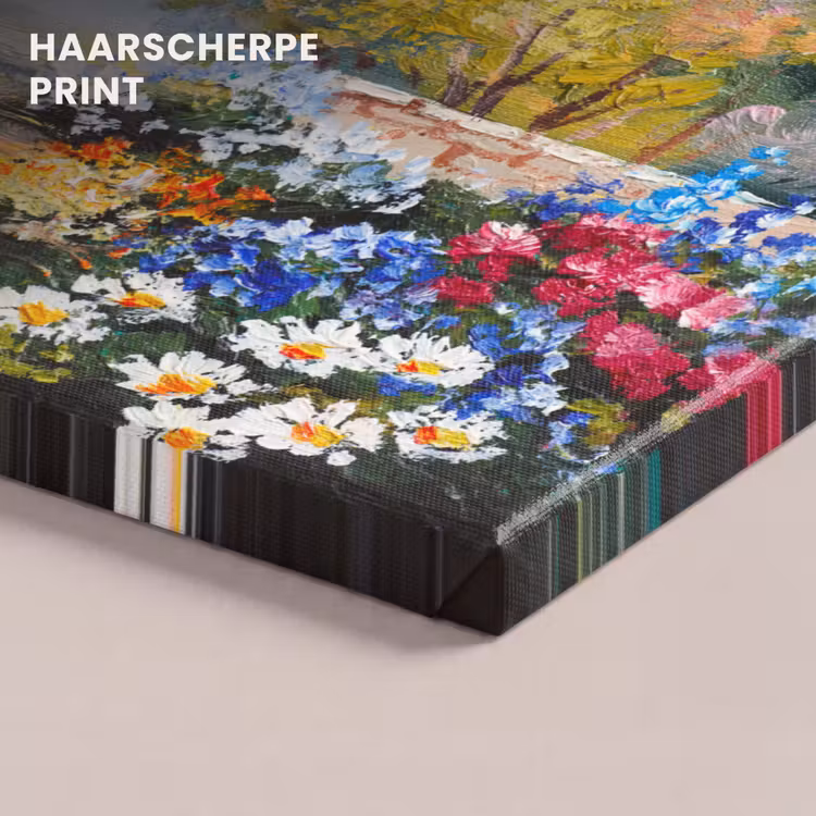 Canvas schilderij - Schilderij - Bloemen - Natuur - Olieverf — 5