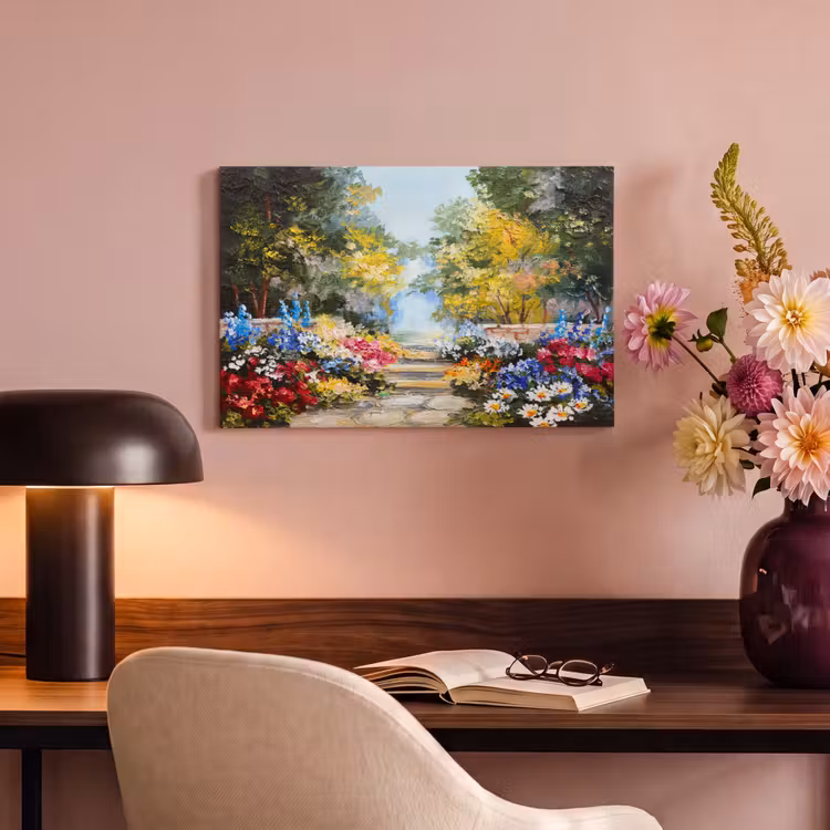 Canvas schilderij - Schilderij - Bloemen - Natuur - Olieverf — 6