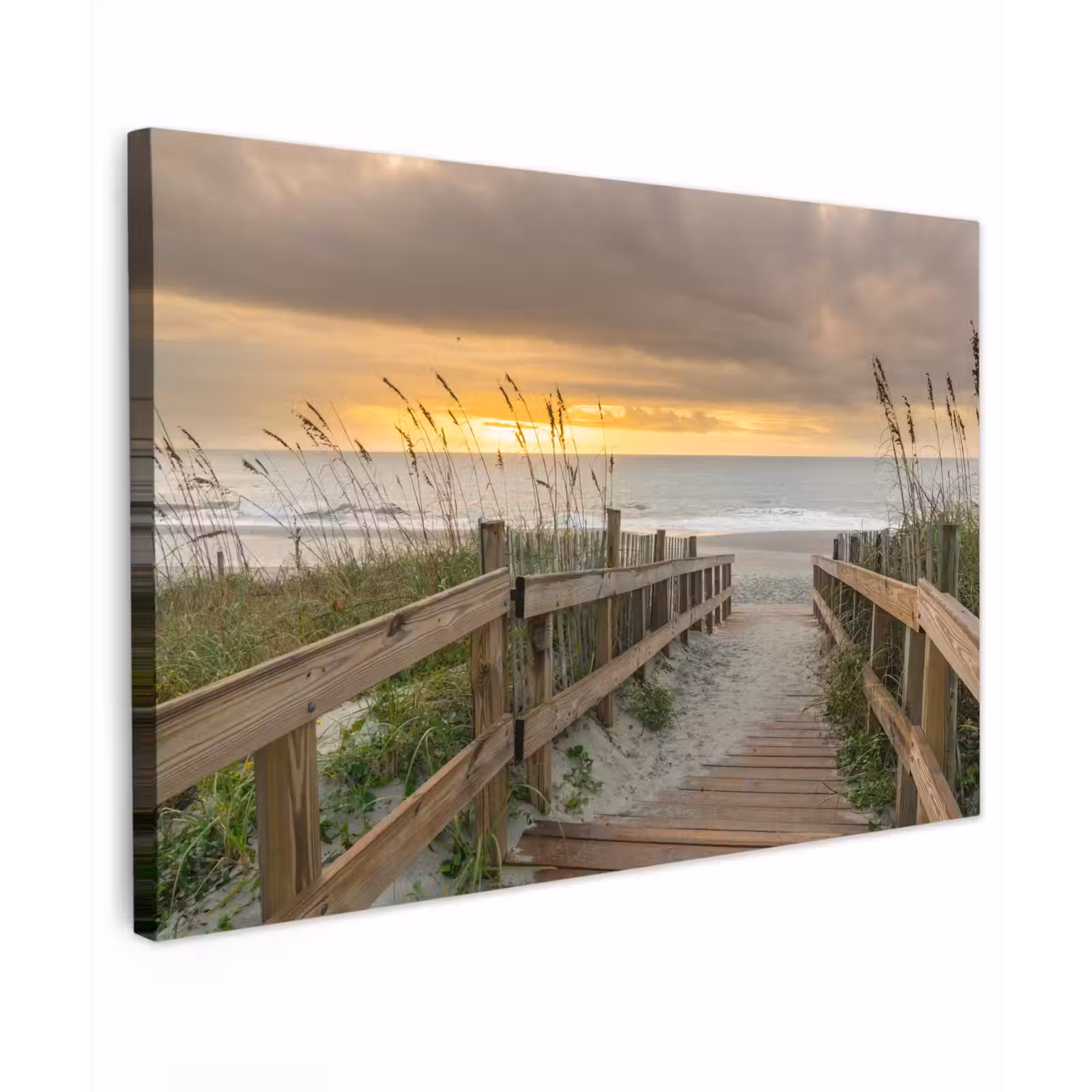Canvas schilderij - Strand - Zee - Duin - Pad — 1