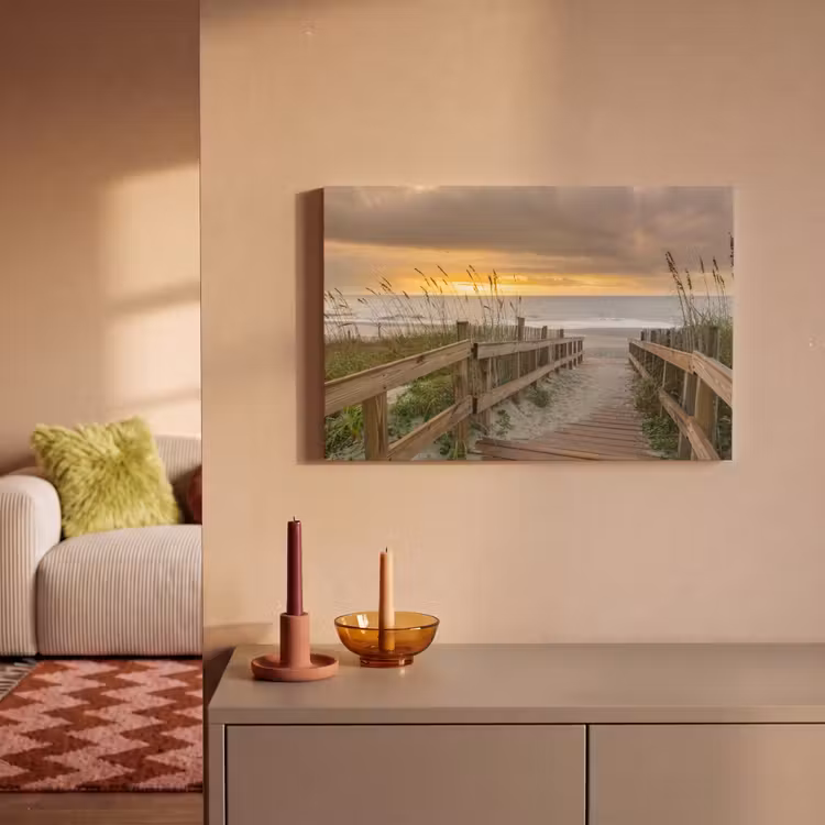 Canvas schilderij - Strand - Zee - Duin - Pad — 2