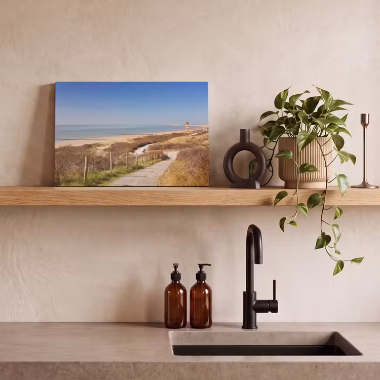 Canvas schilderij - Strand - Zee - Vuurtoren - Nederland — 4