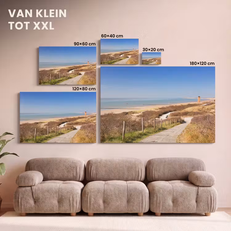 Canvas schilderij - Strand - Zee - Vuurtoren - Nederland — 8