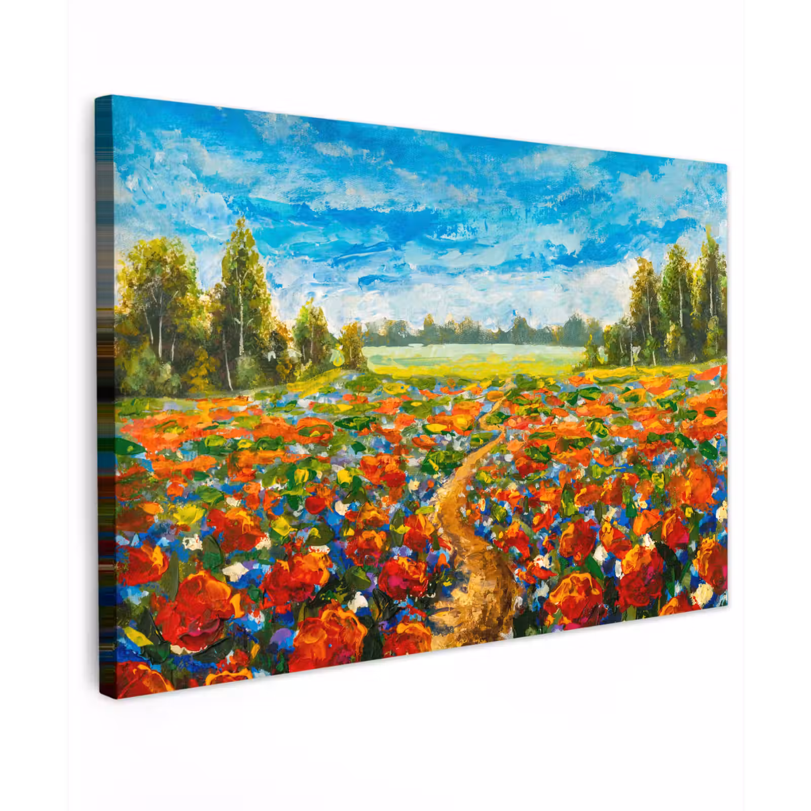 Canvas schilderij - Schilderij - Olieverf - Bloemen - Natuur — 1