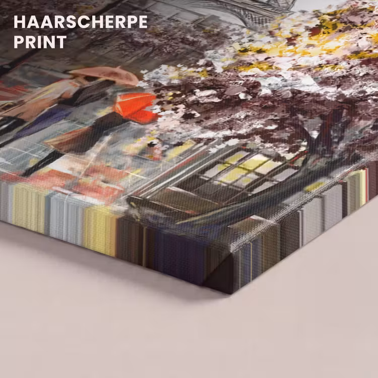 Canvas schilderij - Schilderij - Parijs - Frankrijk - Olieverf — 5