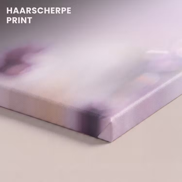 Canvas schilderij - Lavendel - Vlinder - Close-up - Paars — 5