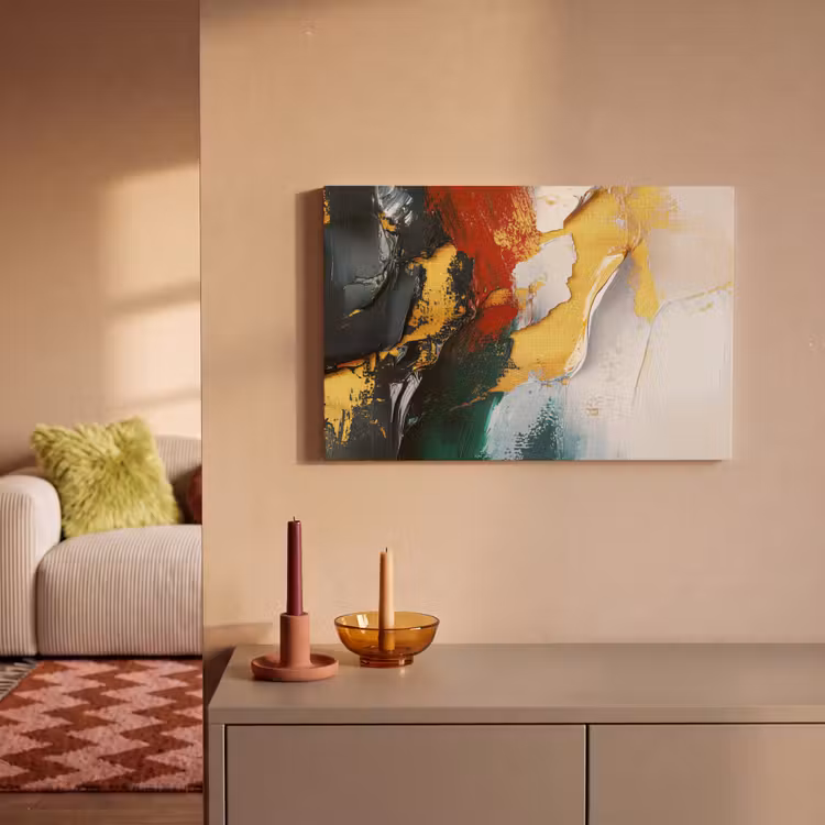 Canvas schilderij - Modern - Kerst - Abstract - Goud — 2