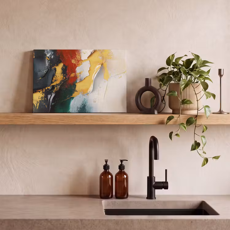 Canvas schilderij - Modern - Kerst - Abstract - Goud — 4