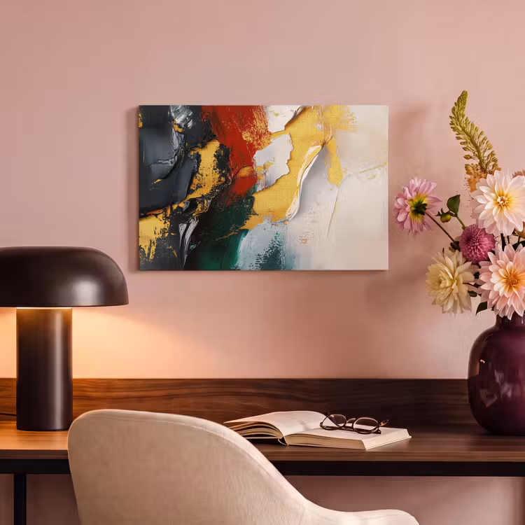 Canvas schilderij - Modern - Kerst - Abstract - Goud — 6