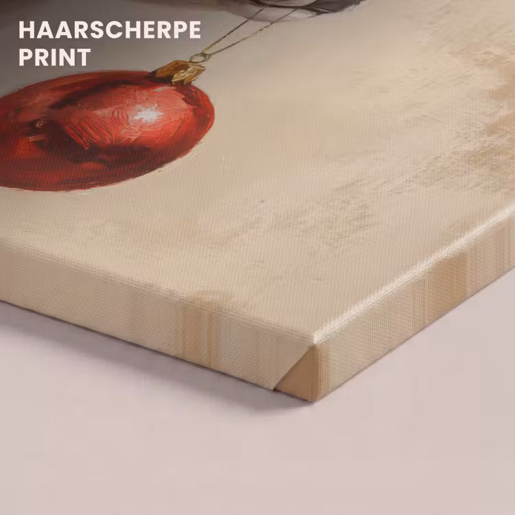 Canvas schilderij - Kerst - Hert - Gewei - Kerstbal - Rendier — 5