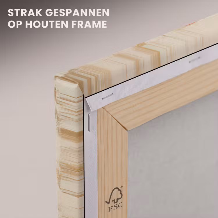 Canvas schilderij - Kerst - Kerstman - Winter - Open Haard — 7