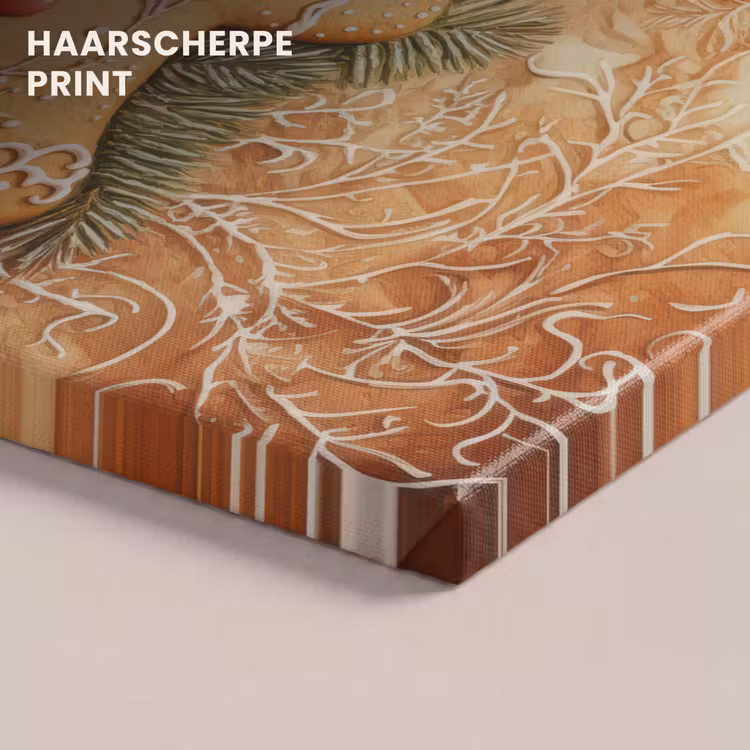Canvas schilderij - Kerstmis - Koekje - Poppetje - Speculaas — 5
