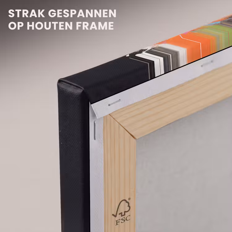 Canvas schilderij - Vrouw - Hoofddoek - Graffiti - Zwart — 7