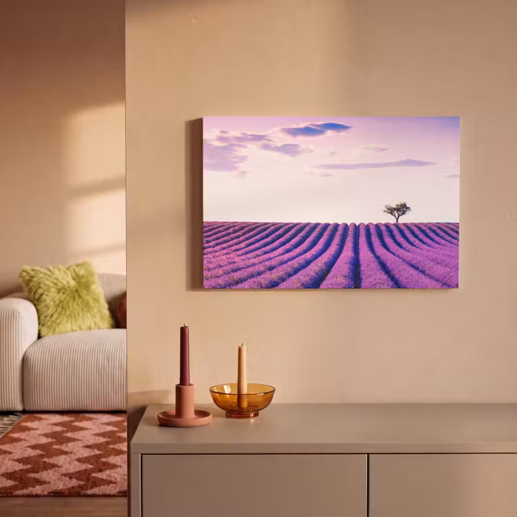 Canvas schilderij - Lavendel - Bomen - Paars - Bloemen — 2