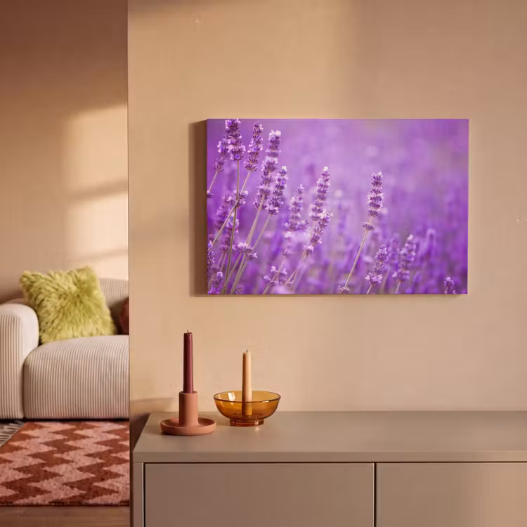 Canvas schilderij - Lavendel - Close-up - Bloemen - Paars — 2