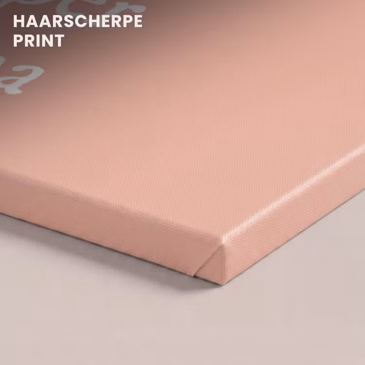 Canvas schilderij - Presentje voor Moederdag super mama lichtroze/wit — 5