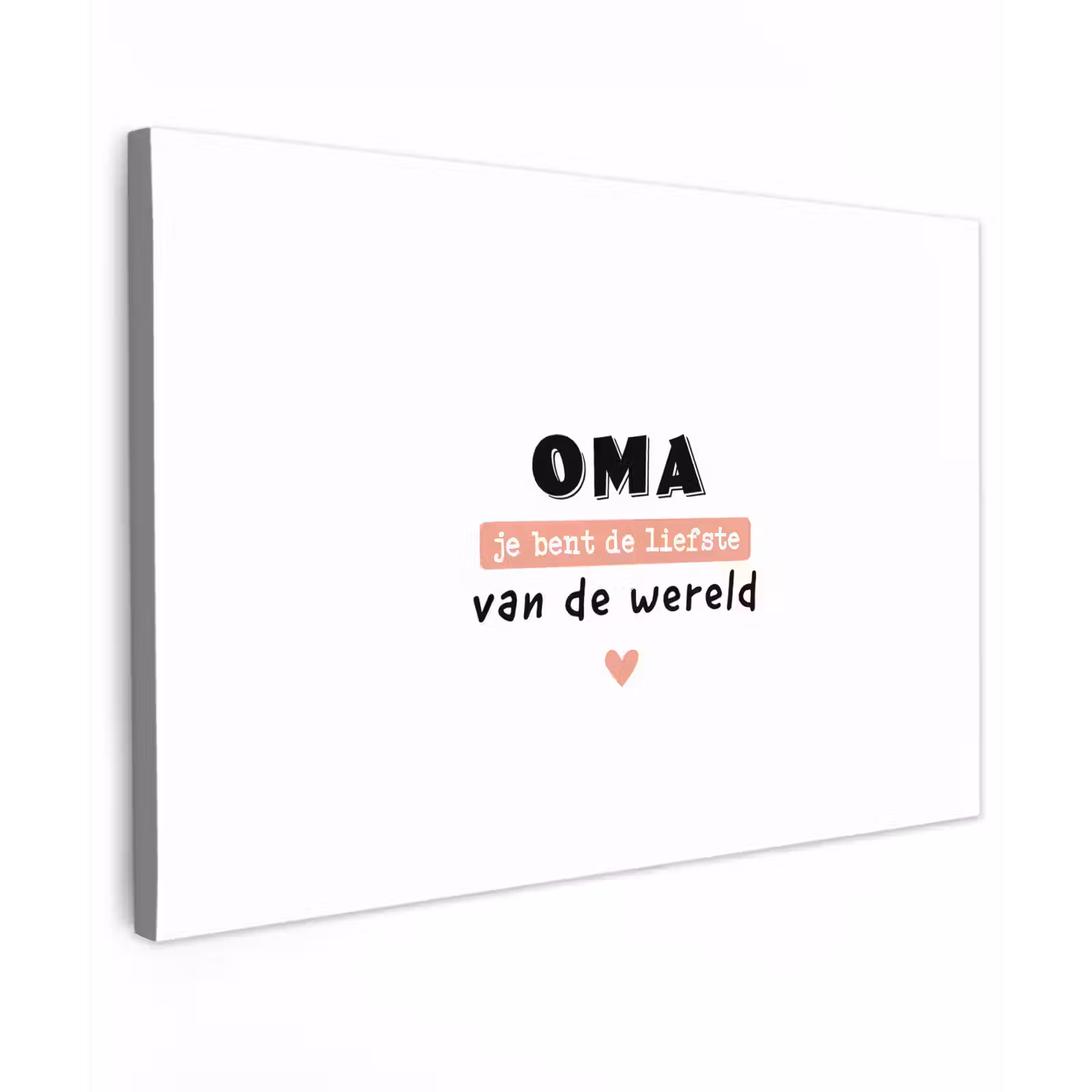 Canvas schilderij - Quotes - Oma jij bent de liefste van de wereld - Spreuken - Oma — 1
