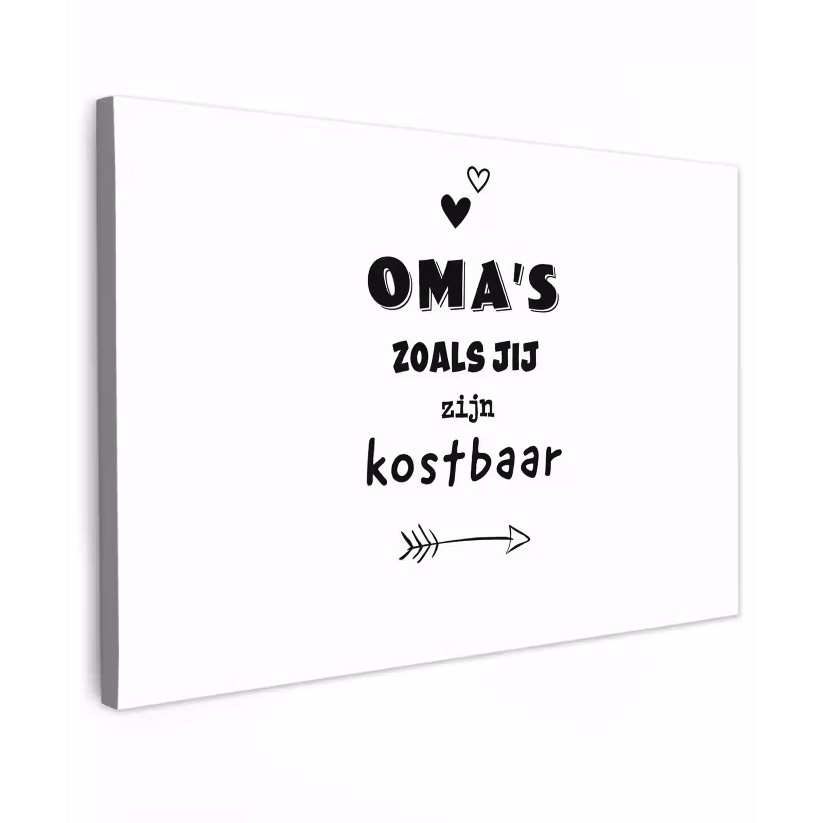 Canvas schilderij - Quotes - Oma's zoals jij zijn kostbaar - Spreuken - Oma — 1