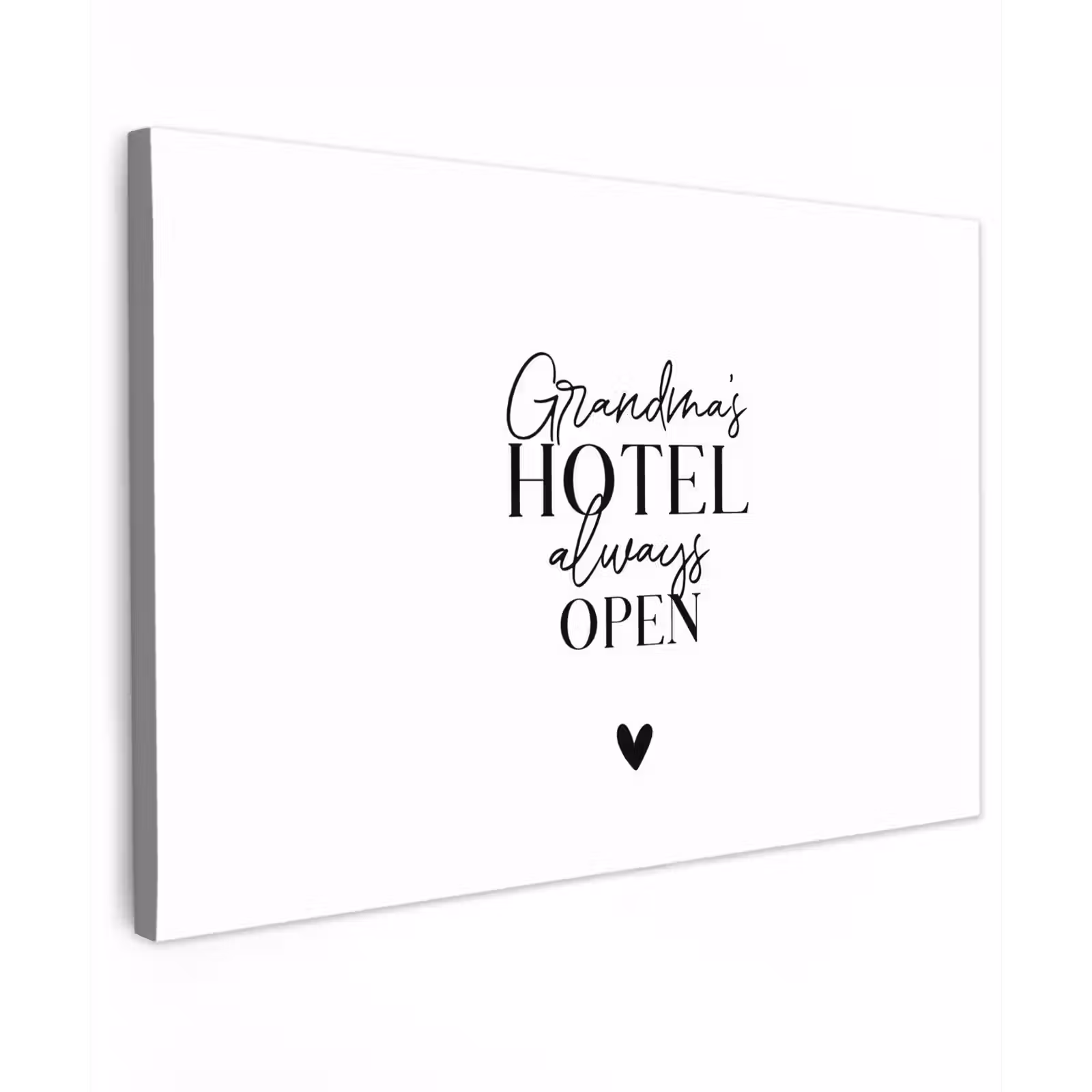 Canvas schilderij - Quotes - Spreuken - Oma - Grandma's hotel always open — 1