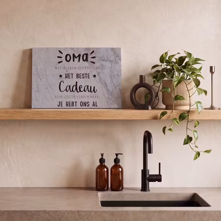 Canvas schilderij - Oma - Spreuken - Oma je hebt ons al - Quotes — 4