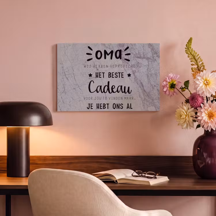 Canvas schilderij - Oma - Spreuken - Oma je hebt ons al - Quotes — 6