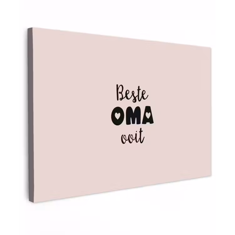 Canvas schilderij - Quotes - Oma - Beste oma ooit - Spreuken — 1