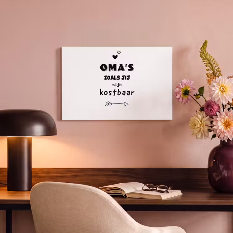 Canvas schilderij - Quotes - Oma's zoals jij zijn kostbaar - Spreuken - Oma — 6