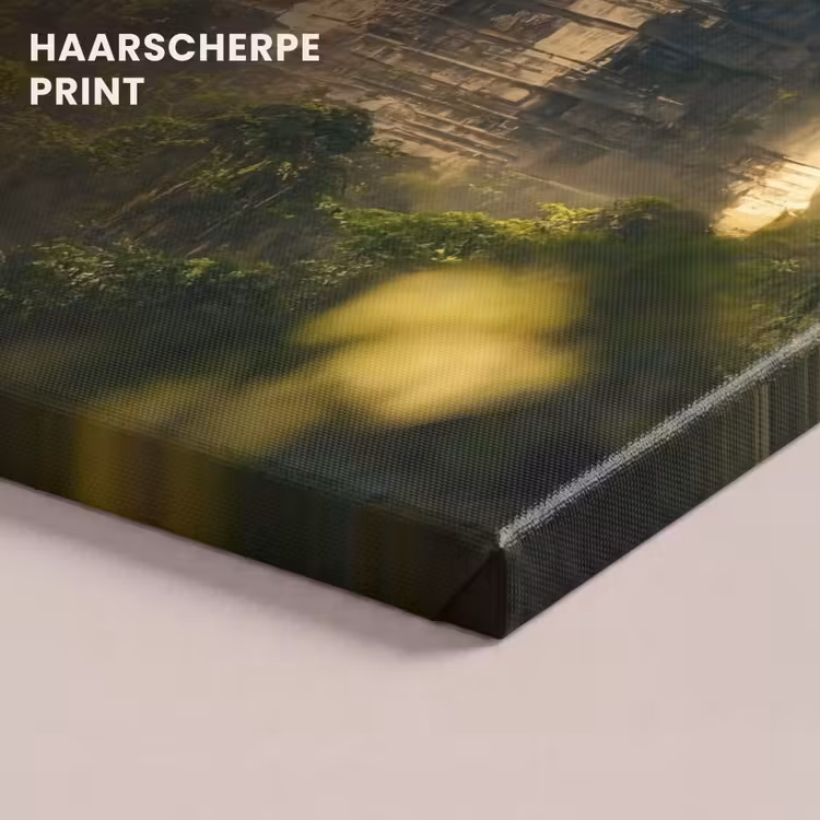 Canvas schilderij - Tempel - Jungle - wolken - Lucht - Natuur — 5