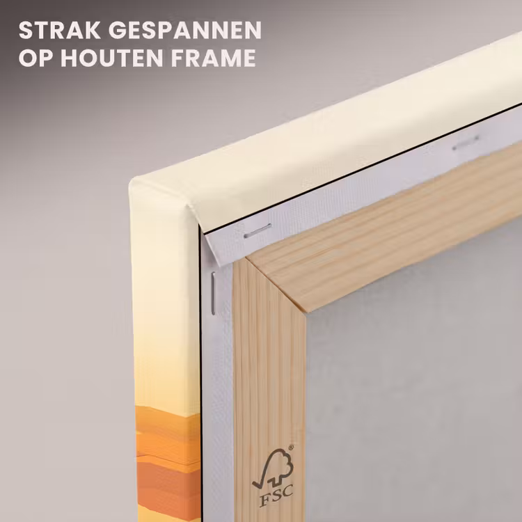Canvas schilderij - Koffie - Landschap - Oranje - Koffiebonen — 7